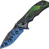 CN300549GN.jpg Rite Edge Dragon Flame Linerlock A/O Green