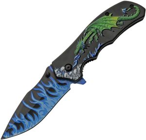 CN300549GN.jpg Rite Edge Dragon Flame Linerlock A/O Green