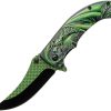 Rite Edge Dragon Scale Linerlock A/O Green