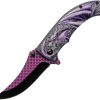 CN300551PU.jpg Rite Edge Dragon Scale Linerlock A/O Purple