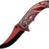 CN300551RD.jpg Rite Edge Dragon Scale Linerlock A/O Folding Knife