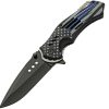 Rite Edge Police Flag Linerlock Folding Knife