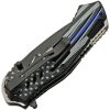 Rite Edge Police Flag Linerlock Folding Knife