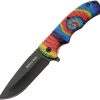 Rite Edge Tie Dye Linerlock A/O Folding Knife