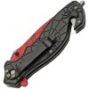 China Made Spider Web Linerlock A/O Red - Tanto