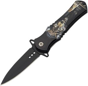 CN300570WF.jpg China Made Wildlife Linerlock A/O Wolf Assisted Opener