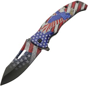 CN300575EG.jpg China Made USA Eagle Linerlock A/O 3D American Flag
