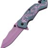 Rite Edge Flying Dragon Linerlock Purple - Assisted Opening