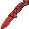 Rite Edge Flying Dragon Linerlock Red - Assisted Opening