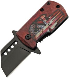 CN300590RD.jpg Rite Edge Money Clip Framelock Skull - Compact Framelock