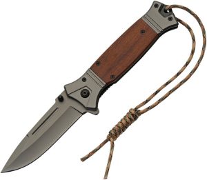 CN300594.jpg China Made FK-5 Linerlock Wood Brown Handle