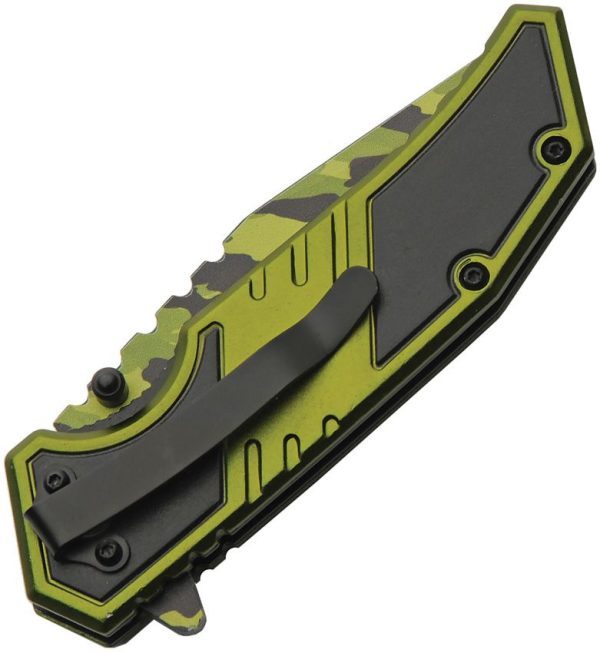 Rite Edge Army Camo Linerlock - Assisted Tanto