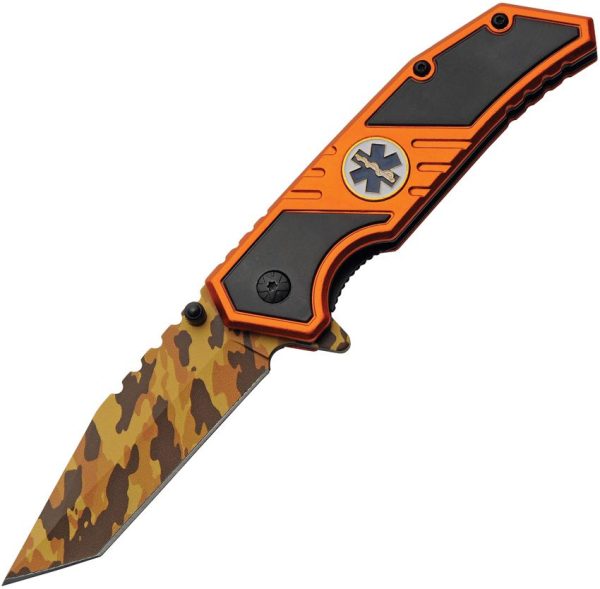 Rite Edge EMS Camo Linerlock - Assisted Tanto
