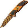 Rite Edge Don't Tread Camo Linerlock - Orange Assist