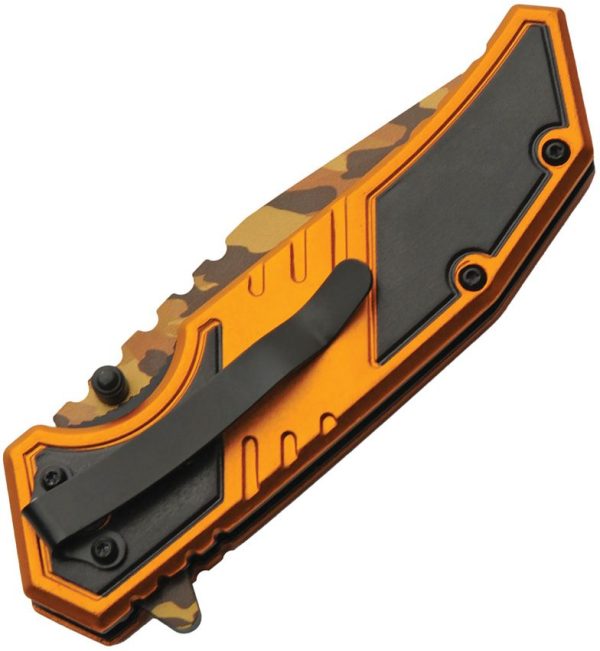 Rite Edge Don't Tread Camo Linerlock - Orange Assist