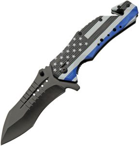 CN300599PO.jpg Rite Edge Police Flag Linerlock - 4 inch Blade