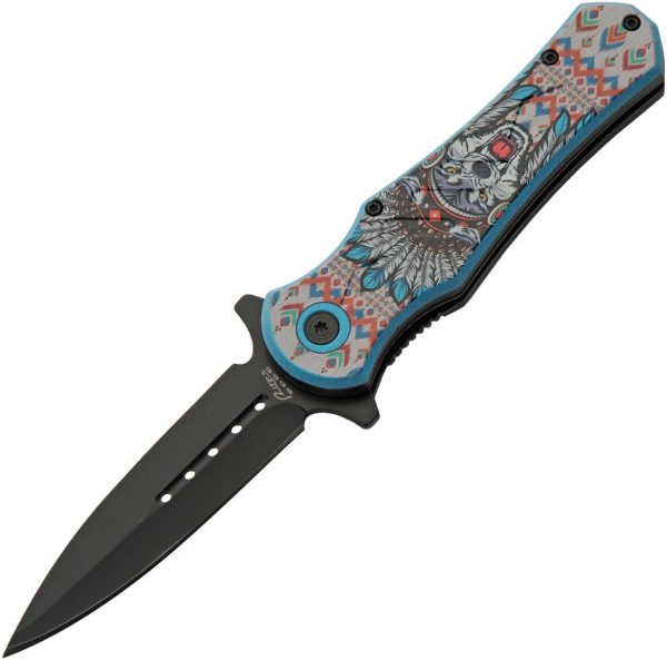 Rite Edge Wolf Headdress Linerlock - Assisted Opening