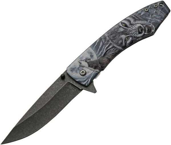 CN300605BK.jpg Rite Edge Dark Moon Linerlock Assisted Opening Gray
