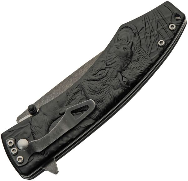CN300605BK_add_01.jpg Rite Edge Dark Moon Linerlock Assisted Opening Gray