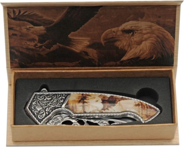 China Made Framelock Eagle 420 Stainless Folding Knife