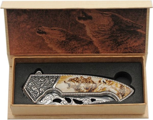 China Made Framelock Wolf 420 Stainless Folding Knife