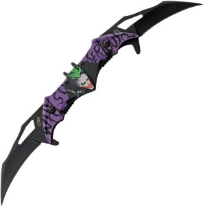 CN300609PU.jpg Rite Edge Why So Serious Linerlock Assisted - Black/Purple