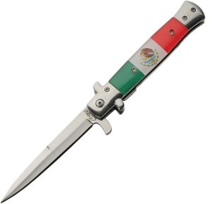 Rite Edge Stiletto Linerlock Assisted - Mexico Flag