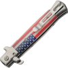 Rite Edge Stiletto Linerlock - USA Flag Clear Resin