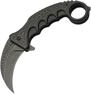 CN300612BK.jpg Rite Edge Gothic Karambit Linerlock Assisted - Black