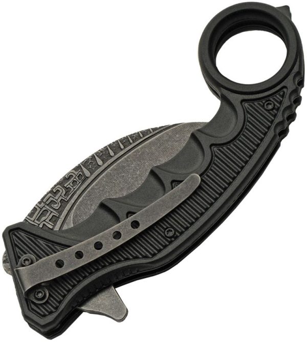 Rite Edge Gothic Karambit Linerlock Assisted - Black