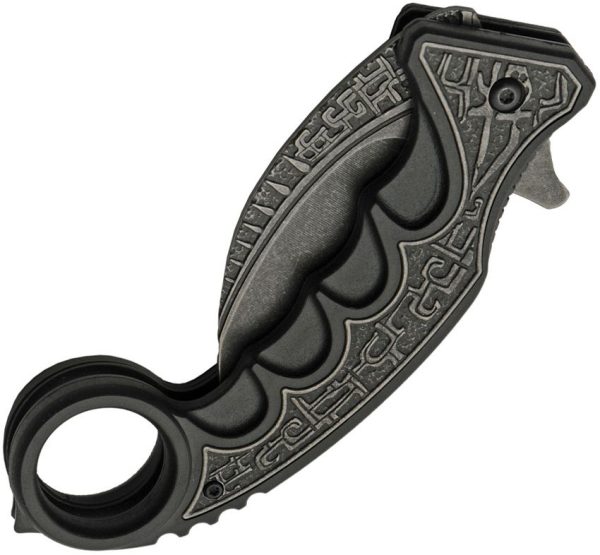 Rite Edge Gothic Karambit Linerlock Assisted - Black
