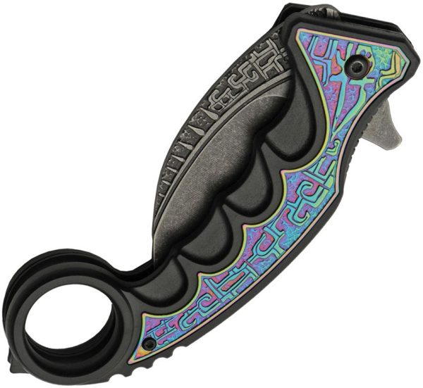 Rite Edge Gothic Karambit Linerlock Assisted - Spectrum