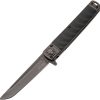 China Made Samurai Linerlock Black Stonewash Fiberglass
