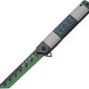 Rite Edge Shinazugawa Linerlock Assisted - Gray/Green