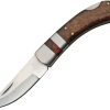 CN8001BR.jpg Rite Edge Single Bolster Lockback Brown Bone Handle