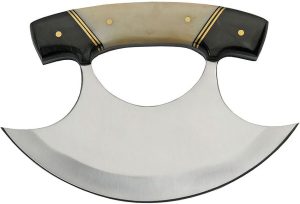 CN8026HN.jpg Rite Edge Ulu Horn Full Tang Fixed Blade Knife