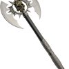 Muerte Axe Double Blade 25" Stainless Steel Skull Handle