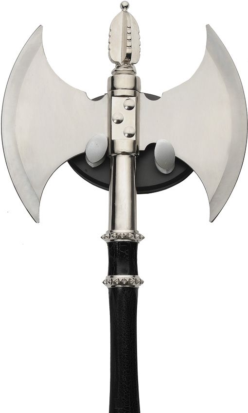 CN882483_add_01.jpg Squire Axe 8.5" Satin Stainless Head Wire Wrapped Fixed Blade