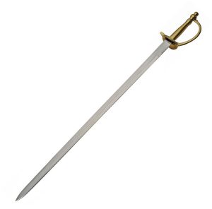 CSA NCO Sword 30" Stainless Blade Brass Handle D-Guard Fixed