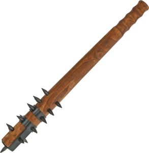 Rite Edge Spike Mace 23in Brown Hardwood Handle Tactical