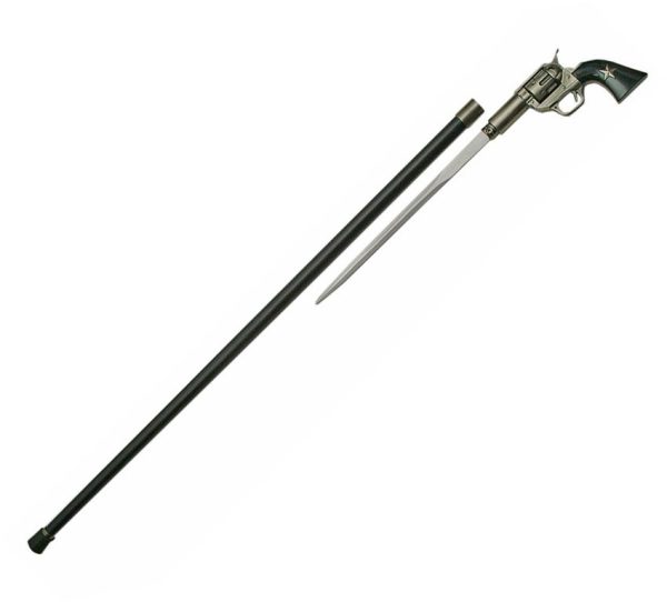 CN926864.jpg China Made Gun Sword Cane - 37.5in Black Metal Handle
