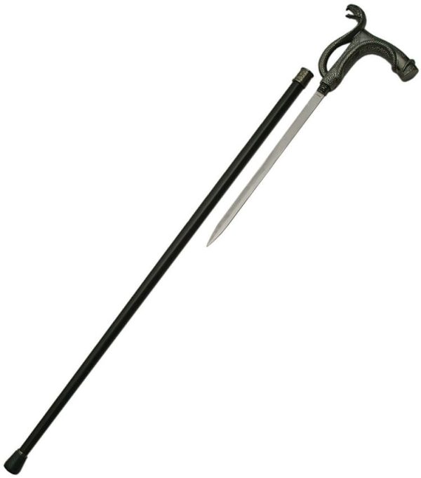 CN926889.jpg China Made Serpent Sword Cane - 36.5in Satin Stainless