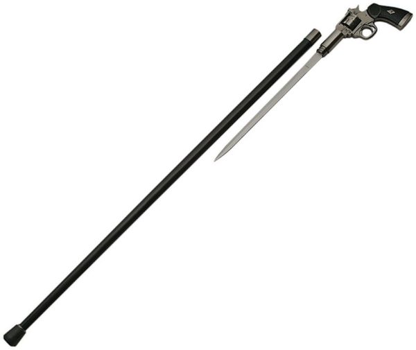 China Made Gun Cane Metal Handle - 28 inches