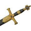 Rite Edge Star Of David Sword 22" Stainless Blade Black Gold
