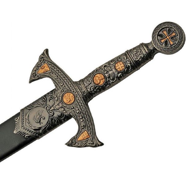 Rite Edge Knights Templar Sword 22.5" Stainless Blade