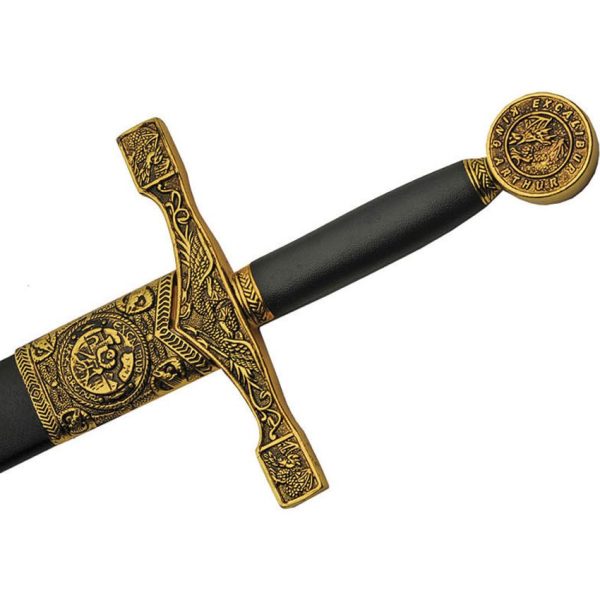 Rite Edge Gold Excalibur Sword - Stainless Mirror Finish