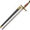 Masonic Sword 23" Stainless Steel Blade Gold Handle Ceremonial
