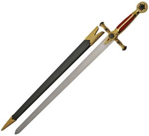 CN926930.jpg Masonic Sword 23" Stainless Steel Blade Gold Handle Ceremonial