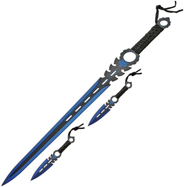 China Made Monster Sword Set Blue - 3-Piece