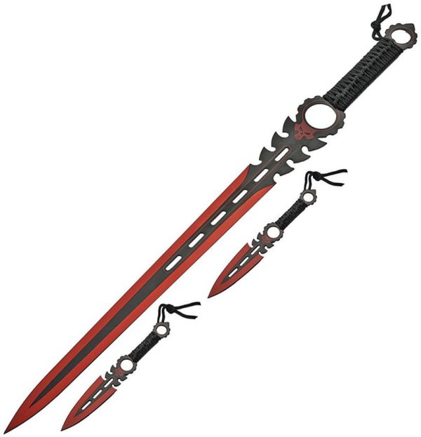 China Made Monster Sword Set Red - 3-Piece